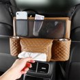 thumbnail image 4 of Auto Seat Middle Box Universal Car Seat Middle Box Hanger Almacenamiento Bolsa PU Cuero Tmvgtek Accesorios para autos y motos, 4 of 7