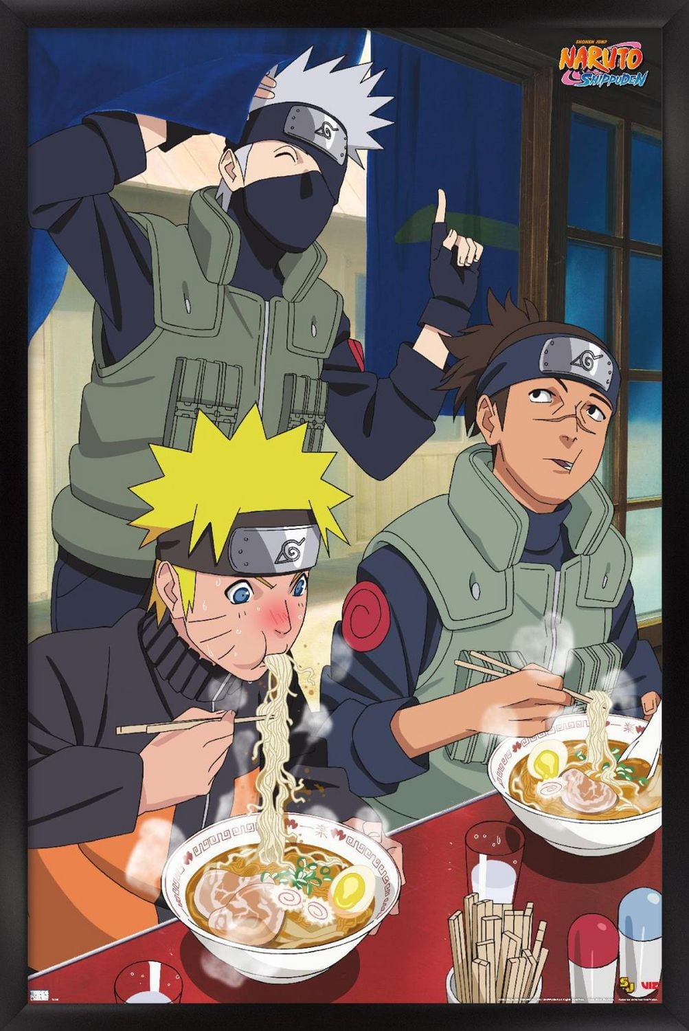 Naruto Shippuden - Food Wall Poster, 22.375" x 34" Framed