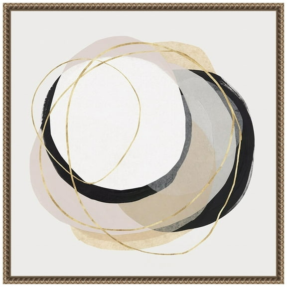 Amanti Art Ring of Gold I Framed Canvas Wall Art Print