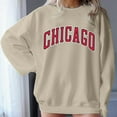 thumbnail image 3 of Women's Sweatshirts 2025 Chicago Sweatshirt Trendy Casual Crewneck Pullover Tops Streetwear Sweatshirt for Women, 3 of 6