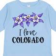 thumbnail image 4 of Inktastic I Love Colorado Columbine Flowers Boys or Girls Long Sleeve Toddler T-Shirt, 4 of 5