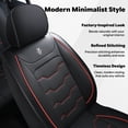 thumbnail image 3 of 2004-2020 for DODGE GRAND CARAVAN Single Car Seat Cover Synthetic Leather Stain Resistant Perfect Fit Soft Feel, 3 of 8