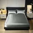 thumbnail image 7 of Tarmeek Cooling Stretch Fitted Sheet 203x198cm 4 Way Non Slip Bed Sheet, Summer Bed Cover Nylon Fitted Sheet for Mattress Protection, Stretch Mattress Cover for Comfortable Sleep, 7 of 7