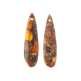 thumbnail image 6 of John Bead Earth's Jewels SP Pendant 2pc Orange, 6 of 6