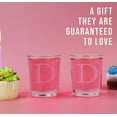 thumbnail image 2 of 2pk Etched Monogram 2.5oz Shot Glasses (Letter D) A-Z Personalized shot glass, Custom shot glasses, Set of two Shot Glasses, Initial Birthday Gift shot glass Cute, 2 of 7