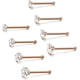 thumbnail image 3 of Piercing para la nariz en forma de L de acero inoxidable de 20 g, 1,5 mm, 2 mm, 2,5 mm, 3 mm, 8 unidades, 3 colores, 3 of 6