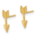 thumbnail image 5 of Auriga Fine Jewelry 14K Yellow Gold Arrow Stud Earrings for Women, 5 of 5