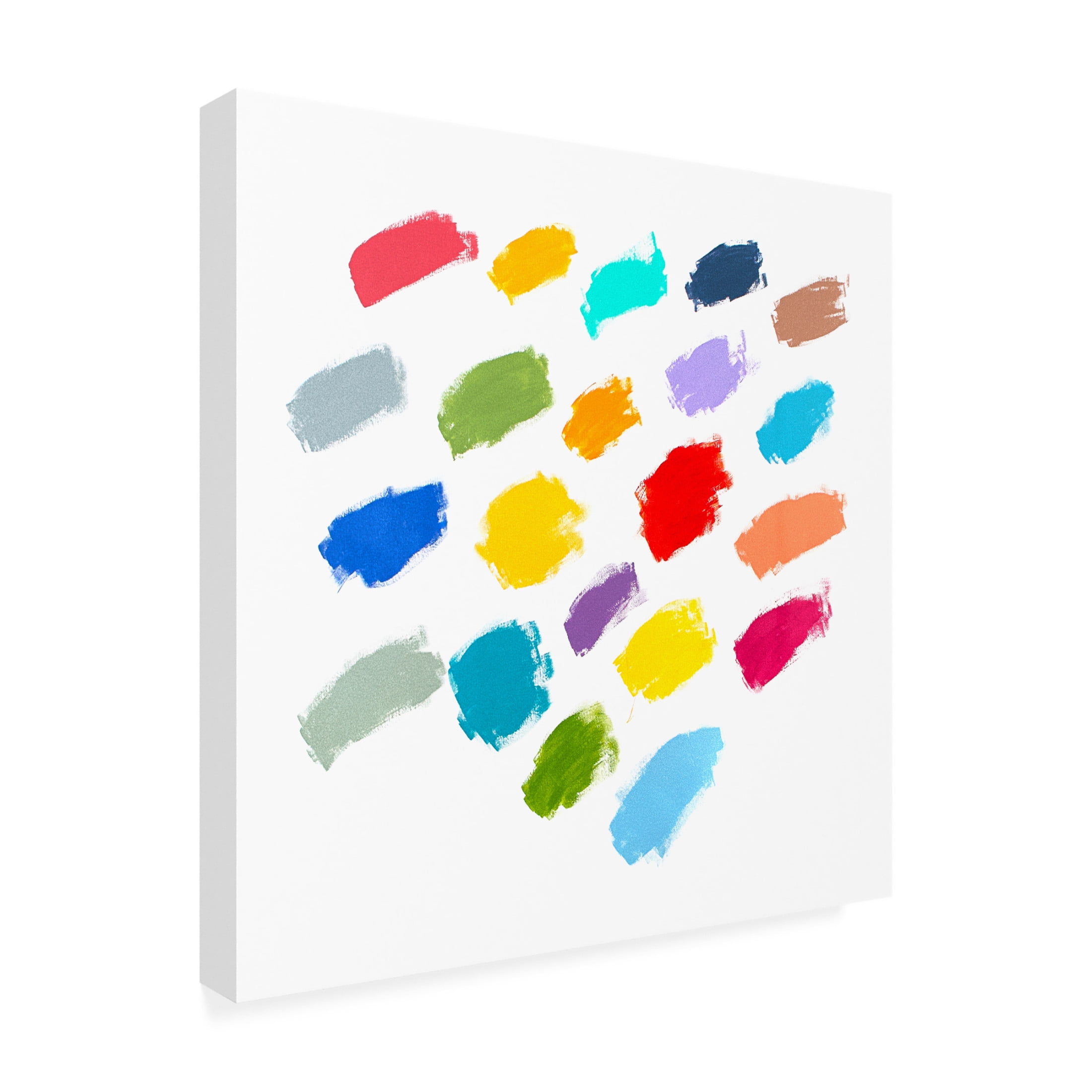 Canvas Wall Art - Sharon Pierce McCullough 'Color Family' Wall Art for Living Room, Bedroom, or Office Décor by Trademark Fine Art - 35 x 35 Inches