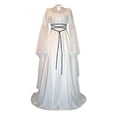 thumbnail image 1 of Robe Maxi Médiévale Renaissance d'Halloween pour Femmes, Costume Gothique, 1 of 3