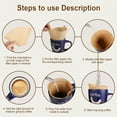thumbnail image 3 of sixwipe 200 Pcs Coffee Filters, Coffee Filters 8 12 Cup, Disposable Coffee Filters Paper, Natural Brown Cone Paper Filter, 4 Replacement Cone Coffee Filters for Pour Over and Drip Coffee Maker, 3 of 7
