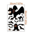 thumbnail image 6 of comerut 9 Sheets/Set Halloween Window Cling Waterproof Pumpkin Witch Skeleton PVC Double-sided Home Office Static Glass Decoration Sticker Decal, 6 of 8