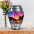 thumbnail image 7 of MUKTIVE Northern Lights Memorial Urns for Human Ashes Dad & Mom, 3 Inch keepsake Cremation Urn for Adult Father & Mother, 10 Inch Large Funaral Urn for Human Ashes (1 Large, 4 Keepsake), 7 of 7