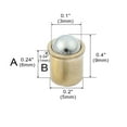 thumbnail image 2 of Brass Furniture Drawer Cupboard Cabinet Closet Door Ball Catch 3mm Dia 10pcs, 2 of 4