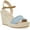 Denim, variant on Anne Klein Womens Wella Rhinestone Ankle Strap Platform Sandals
