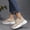 Khaki, variant on Women's Adorable Butterfly Pattern Lace-Up Fashion Sneakers Lightweight Orthopedic Walking Shoes Lace-Up Breathable Mesh Anti-Slip Tennis Sneakers Casual & Comfortable Shoes