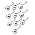 thumbnail image 1 of 10 ganchos magnéticos duraderos, fáciles de usar, resistentes al desgaste, reutilizables, 360 grados Plata, 1 of 9