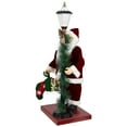 thumbnail image 3 of Northlight Animated and Musical Santa Claus Figure with Lighted Lamppost and Christmas Stocking -, 3 of 5