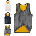 thumbnail image 5 of Men's Fleece Lined Undershirt Tank Top Winter Warm Sleeveless Thick Thermal Vest, 5 of 7