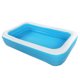 thumbnail image 5 of Piscina inflable rectangular de PVC, piscina de salón al aire libre para niños y adultos, azul y blanco, 5 of 14