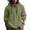 843#Army Green, variant on Men Lightweight Cotton Linen Hooded Top Long Sleeve Button Design Regular Fit Summer Beach Casual Shirt Blue 3XL