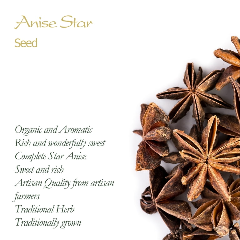 Loose Herb For Tea & Baking, Dried Anise Seeds For Herbal Blends Bulk Pack Sweet Aromatic Spice Certified Kosher Non Gmo 1 Lb Bag Usda Organic
