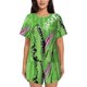thumbnail image 1 of Fotbe CROCODILE HEAD Conjunto de Pijama Estampado para Mujer, 2 Piezas, Ropa de Dormir con Camiseta de Manga Corta y Shorts Suaves-Medium, 1 of 6