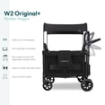thumbnail image 3 of WONDERFOLD W2 Original + Stroller Wagon (2 Seater) - Collapsible Wagon Stroller with Seats with 5-Point Harnesses, Easy-Access Door, and Adjustable Sun Canopy, Black, 3 of 5