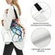thumbnail image 3 of Balery Colorful Floral Jellyfish Bolsa Tote Estilo Estético con Cremalleras, Bolsa de Hombro, Bolsa de Compras Grande y Plegable, 3 of 8