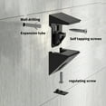 thumbnail image 4 of Contemporary Glass Shelf Fittings Adjustable Glass Shelf Brackets for Household, 4 of 16