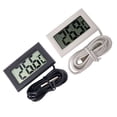 thumbnail image 1 of WASHWEPE 2Pack Refrigerator Thermometer for Home Use Plastic Temperature Measurement Simple Black, 1 of 8
