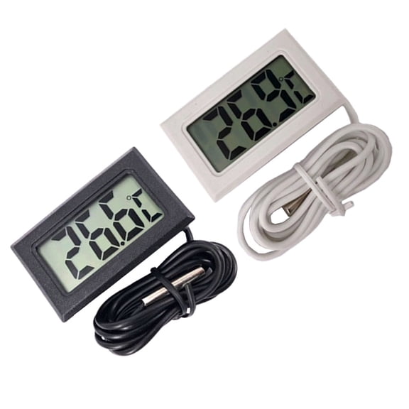 Masteelf 2- Thermometers with Electronic Display for Accurate Refrigerator and Freezer Temperature Monitoring