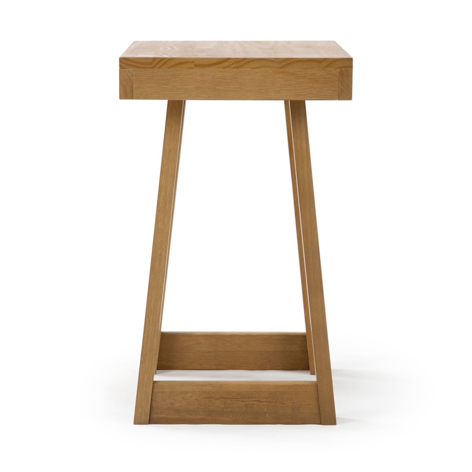 Plank+Beam Solid Wood Classic Rectangular Side Table, 25" Sofa Table for Living Room, End Table