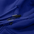 thumbnail image 4 of Men's Zip Up Hoodie Fitness Fashion Striped Color Long Sleeve Casual Hooded Sweater Jacket Sweatshirts Outerwear (L, Blue), 4 of 5