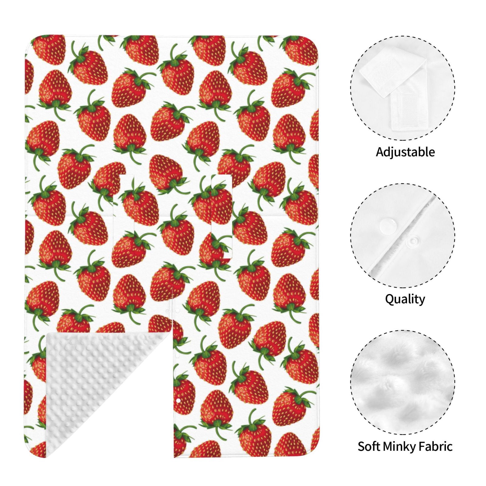 Car Seat Cover Baby - strawberries print Breathable Infant Car Seat Cover for Baby Carseat, Lightweight Comfort Baby Essentials Must Haves Newborn Stuff for Girl Boy