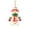 Knit Snowman - E, variant on romoty Personalized Letter V Snowman Christmas Ornament, 3.15 in Acrylic Monogram Initial Knit Snowman Pendant with Cord for Xmas Tree Wreath Mantel Decor Kids Stocking Stuffer Gift