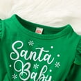 thumbnail image 6 of XIYNBAOK Baby Girl First Christmas Outfit Boys 5t Christmas 24 Month Girl Clothes New Year Outfit Toddler Girl Coming Home Outfit Girl New Years Baby, Green 18-24 Months, 6 of 9