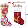 thumbnail image 2 of Bordado Felpa Navidad Saco Árbol Colgante Santa Sacos Bolsas de regalo para el hogar Navidad JShteea libre de BPA, 2 of 7