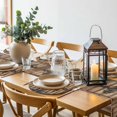 thumbnail image 6 of Farmhouse Brown Round 15 Inch Placemats Set of 6, Rustic Wooden Historical Barn Door Plank HeatResistant Non Slip Place Mats for Dining Table, Wipeable Braided Kitchen Table Mats for Housewarming, 6 of 9