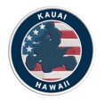 thumbnail image 1 of Kauai, Hawaii ATV / OHV American Flag 3.5 Inch Iron Or Sew On Embroidered Fabric Badge Patch Extreme Sports Iconic Series, 1 of 2