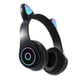 thumbnail image 2 of Auriculares Bluetooth con orejas de gato, bonitos auriculares estéreo ajustables, inalámbricos, recargables, con luces para música para niñas y niños, 2 of 5