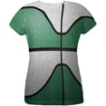 thumbnail image 1 of Championship Basketball Irish Green and White All Over Womens T Shirt Multi SM, 1 of 2