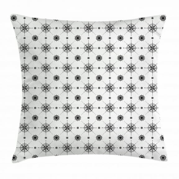 Ambesonne 16" x 16" Black Polyester Decorative Pillow Case