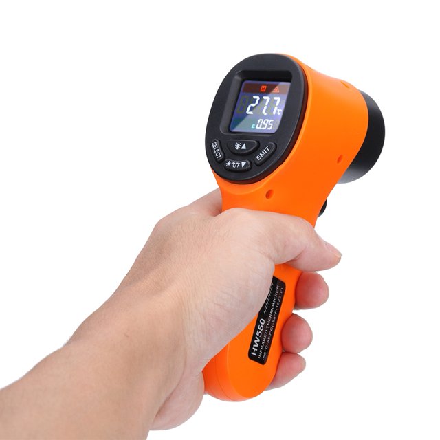 Celsius Handheld -50 ~ 550 Grados Termómetro Infrarrojo Celsius 12: 1 PosicionAmiento Targrt Medidor de Temperatura Sin ContactO Color Lcd Termómetro Digital
