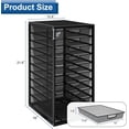 thumbnail image 4 of Mesh file organizer 10 drawers, Office Supplies Desktop Organizers and Accessories Stationery Storage, Paper Letter Tray, File Binder Organizer for Home Office School,Black, 4 of 16