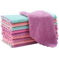 thumbnail image 1 of Lot de 10 Chiffons de Nettoyage en Microfibre, Réutilisables, Absorbants, Antiadhésifs, Séchage Rapide (25.5*15.5cm), 1 of 7
