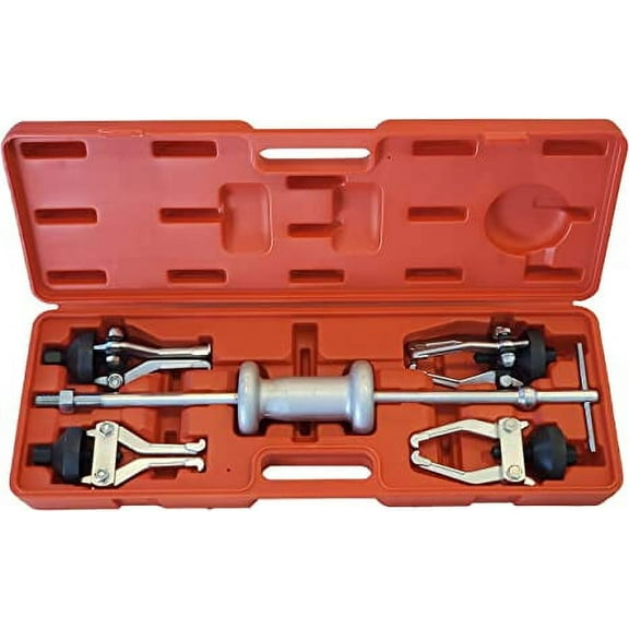 5-Piece Slide Hammer with Gear and Bearing Puller Set (2 and 3 Jaw Pullers)