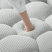 99 Bubble Couch Modern, Oversized Curved Couches, Lazy Floor Sofa, Light Gray Bubble Couch,Upholstered Comfy Mesh Fabric 3D Honeycomb Shape Couches for Living Room, Office, Apartment, 3-Seater