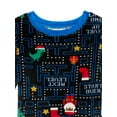 thumbnail image 2 of Wonder Nation Boys Christmas Long Sleeve Top and Pants Tight Fit Sleep Set, 2-Piece, Sizes 4-10, 2 of 3