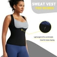 thumbnail image 4 of COMFREE Sauna Suit for Women Waist Trainer Vest for Women Sweat Tank Top Shaper for Women with Zipper, 4 of 6