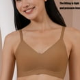 thumbnail image 4 of Women's Invisible Everyday Wear Bra Semi Fixed Cups Minimizing Effect Lightweight Nylon Thin Straps Underwear Bralette, 4 of 18